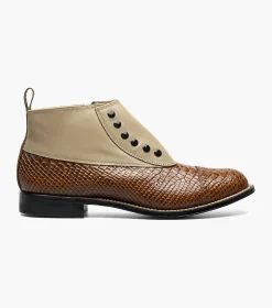 Stacy Adams Madison Spectator Spat Cap Toe Demi Boot
