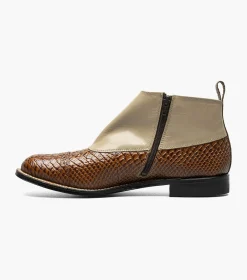 Stacy Adams Madison Spectator Spat Cap Toe Demi Boot