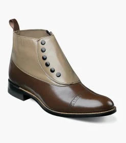 Stacy Adams Madison Spectator Spat Cap Toe Boot