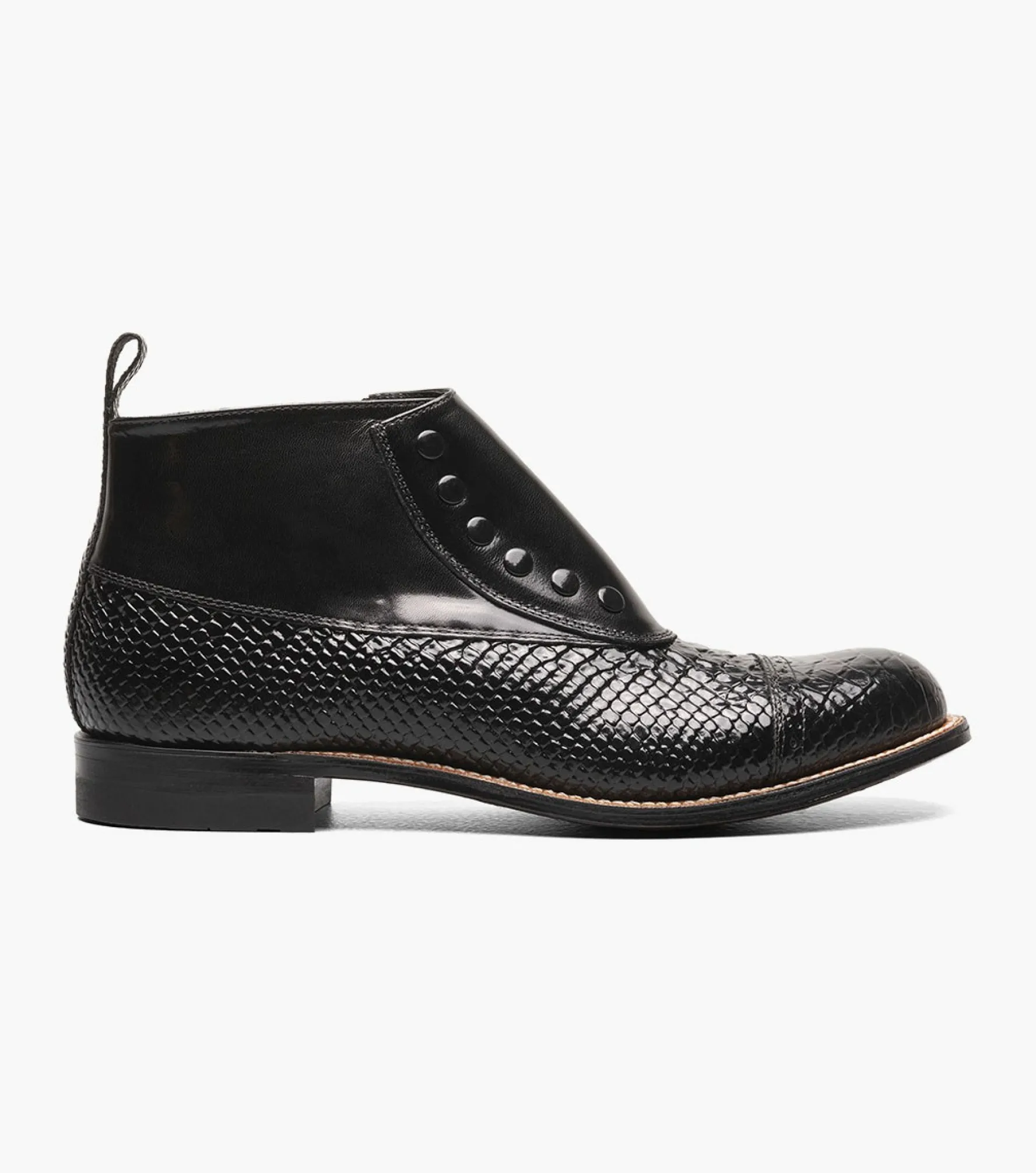 Stacy Adams Madison Spectator Spat Cap Toe Demi Boot
