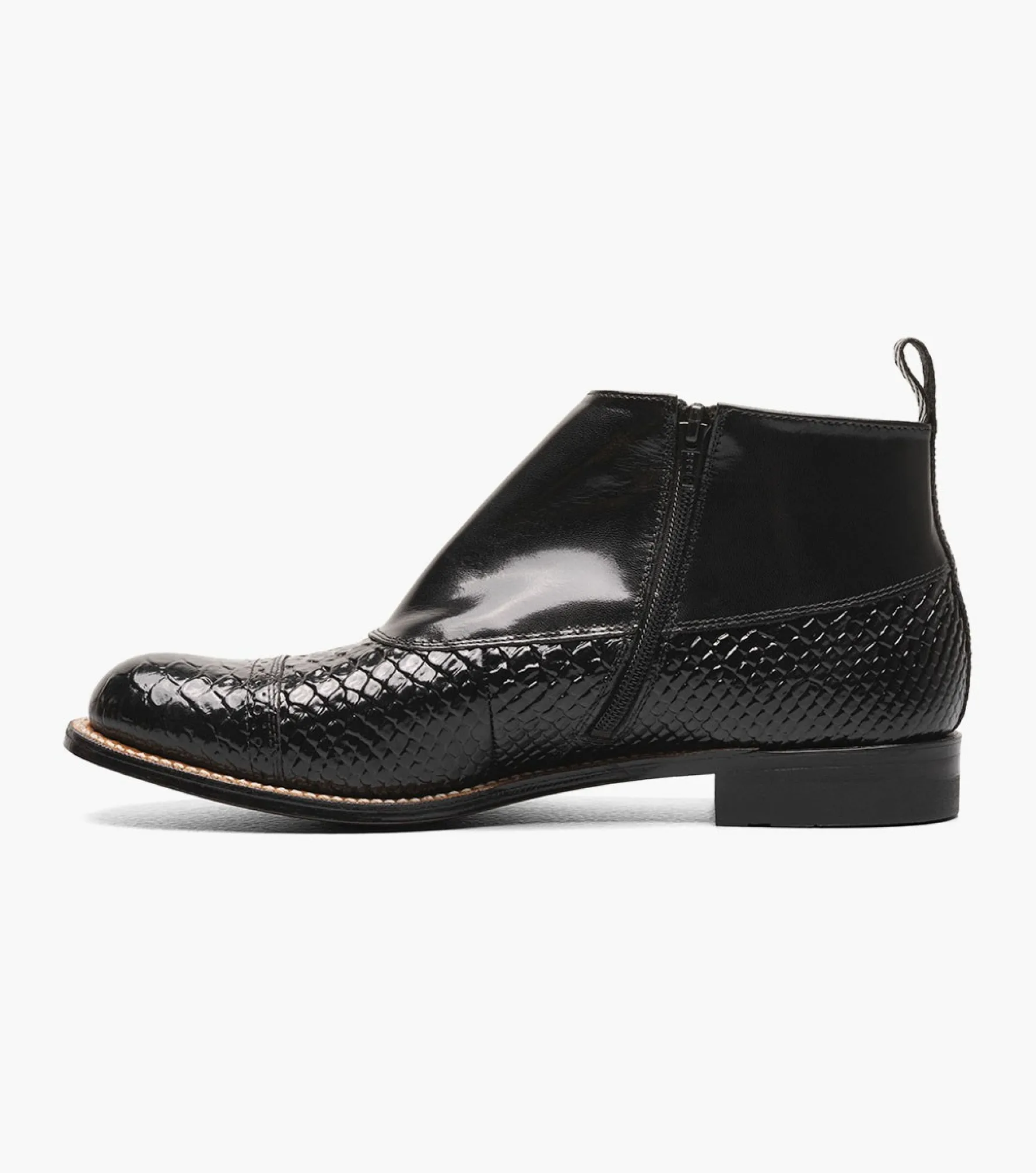 Stacy Adams Madison Spectator Spat Cap Toe Demi Boot