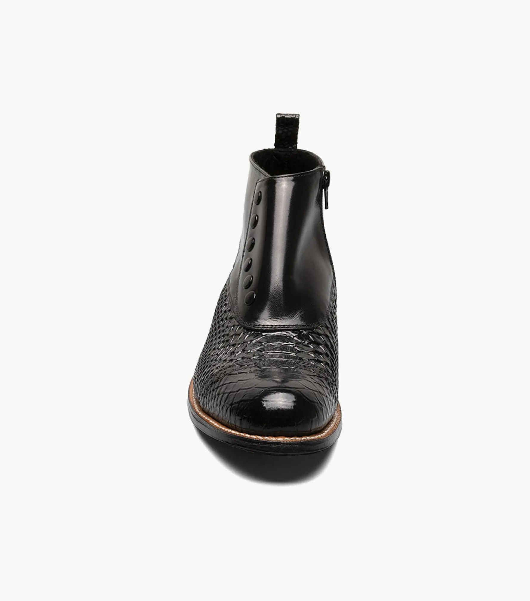 Stacy Adams Madison Spectator Spat Cap Toe Demi Boot