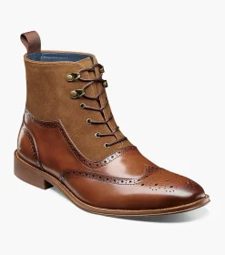 Stacy Adams Malone Wingtip Lace Up Boot