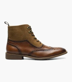 Stacy Adams Malone Wingtip Lace Up Boot
