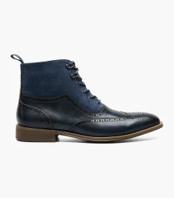 Stacy Adams Malone Wingtip Lace Up Boot