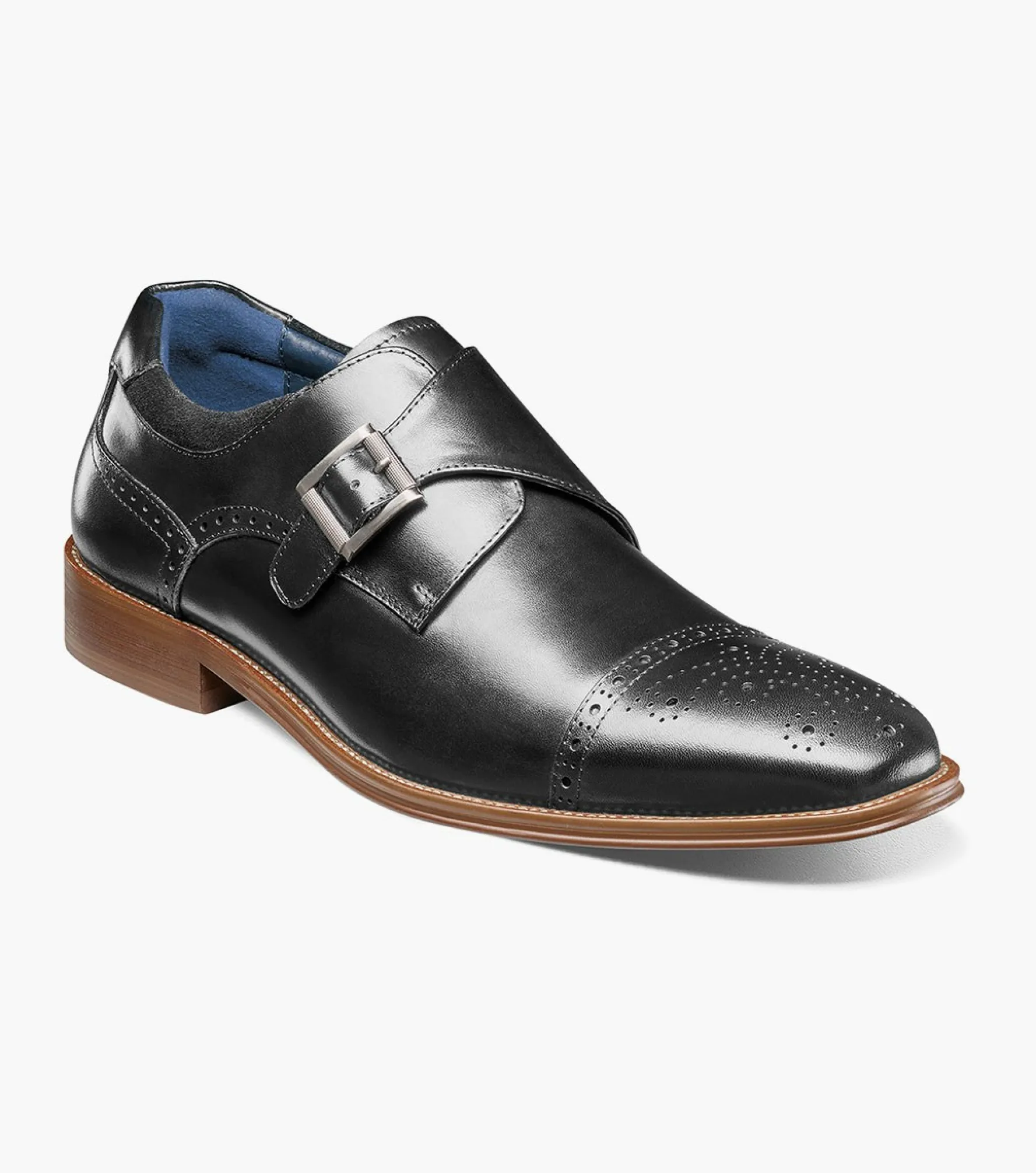 Stacy Adams Mathis Cap Toe Monk Strap