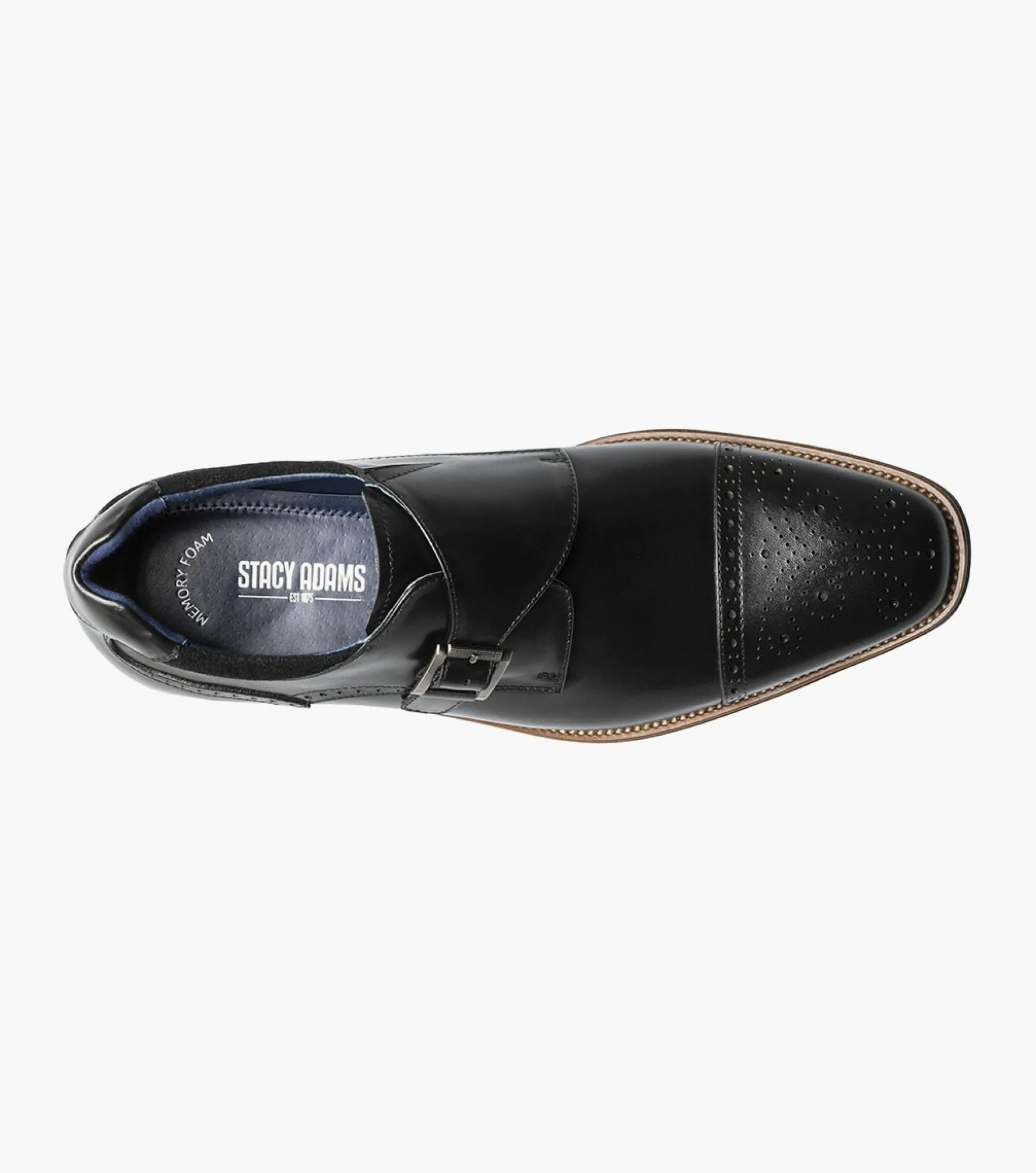 Stacy Adams Mathis Cap Toe Monk Strap