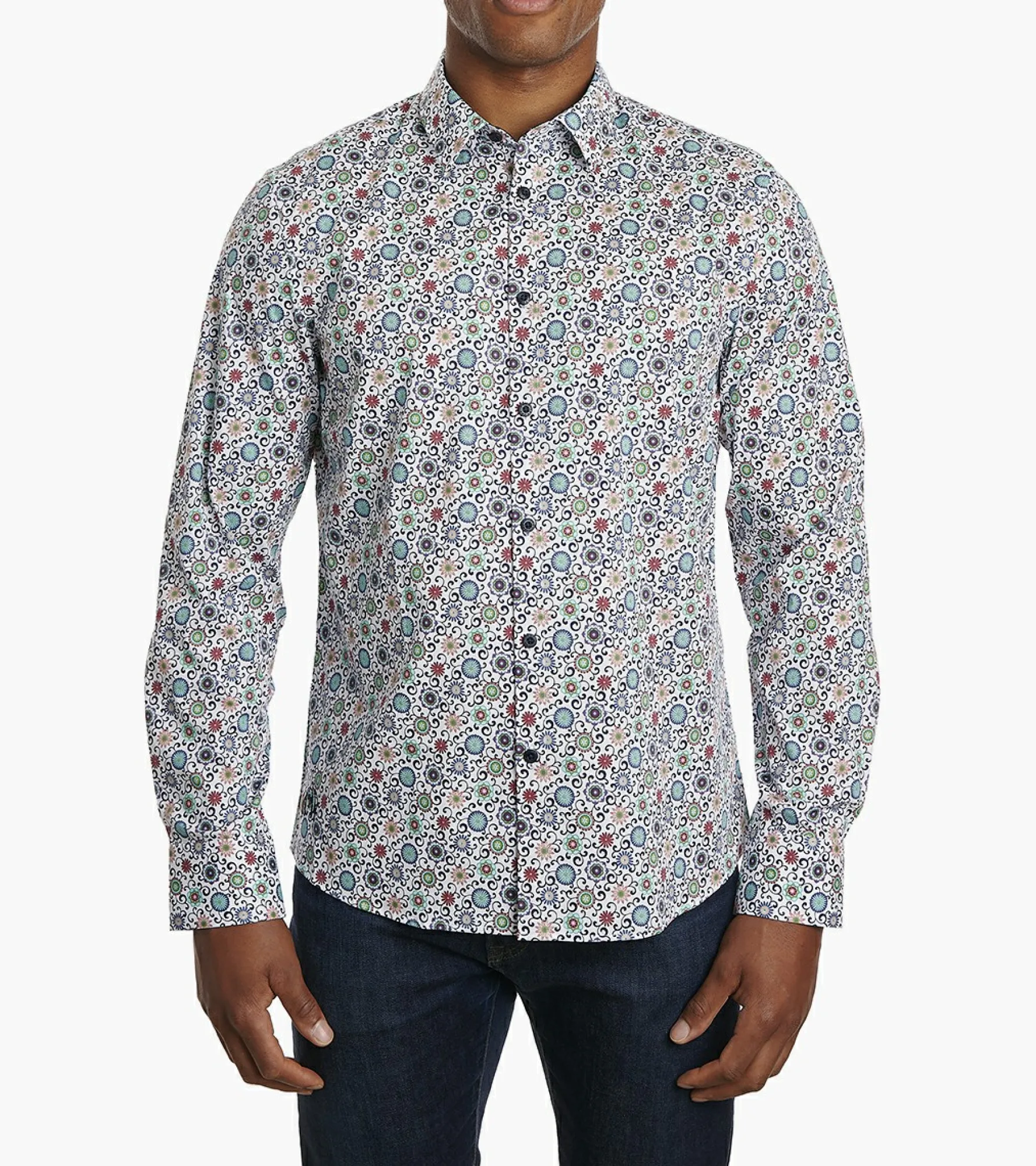 Stacy Adams Mickey Dress Shirt Point Collar