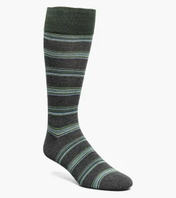 Stacy Adams Mini Stripe Men\\'S Crew Dress Socks