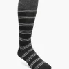 Stacy Adams Mini Stripe Men\\'S Crew Dress Socks