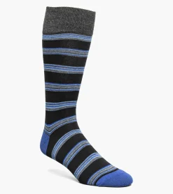 Stacy Adams Mini Stripe Men\\'S Crew Dress Socks