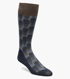 Stacy Adams Modern Block Men\\'S Crew Dress Socks
