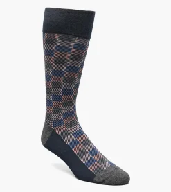 Stacy Adams Modern Block Men\\'S Crew Dress Socks