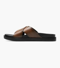 Stacy Adams Montel Cross Strap Slide Sandal