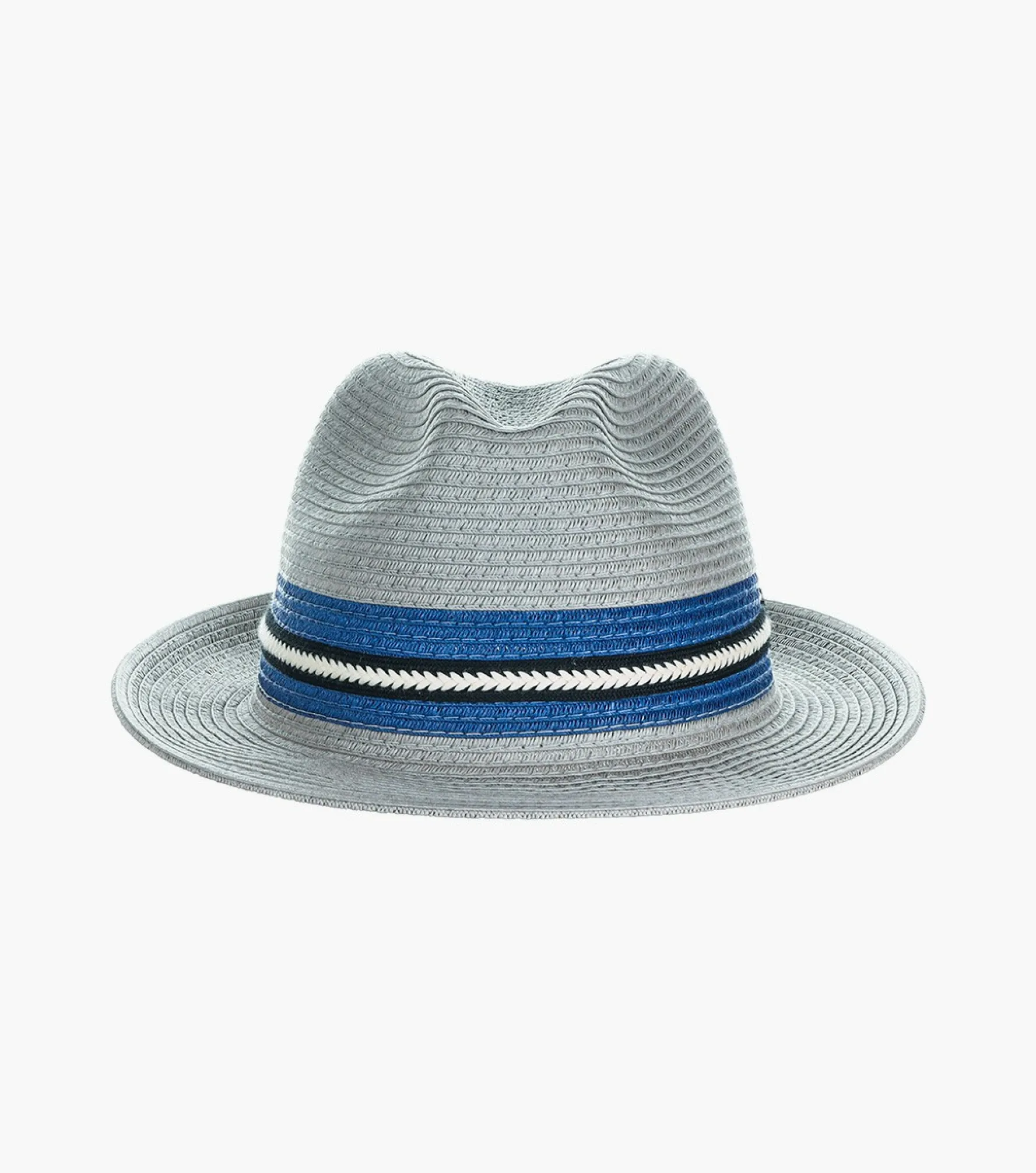 Stacy Adams Montrell Fedora Paper Braid Pinch Front Hat