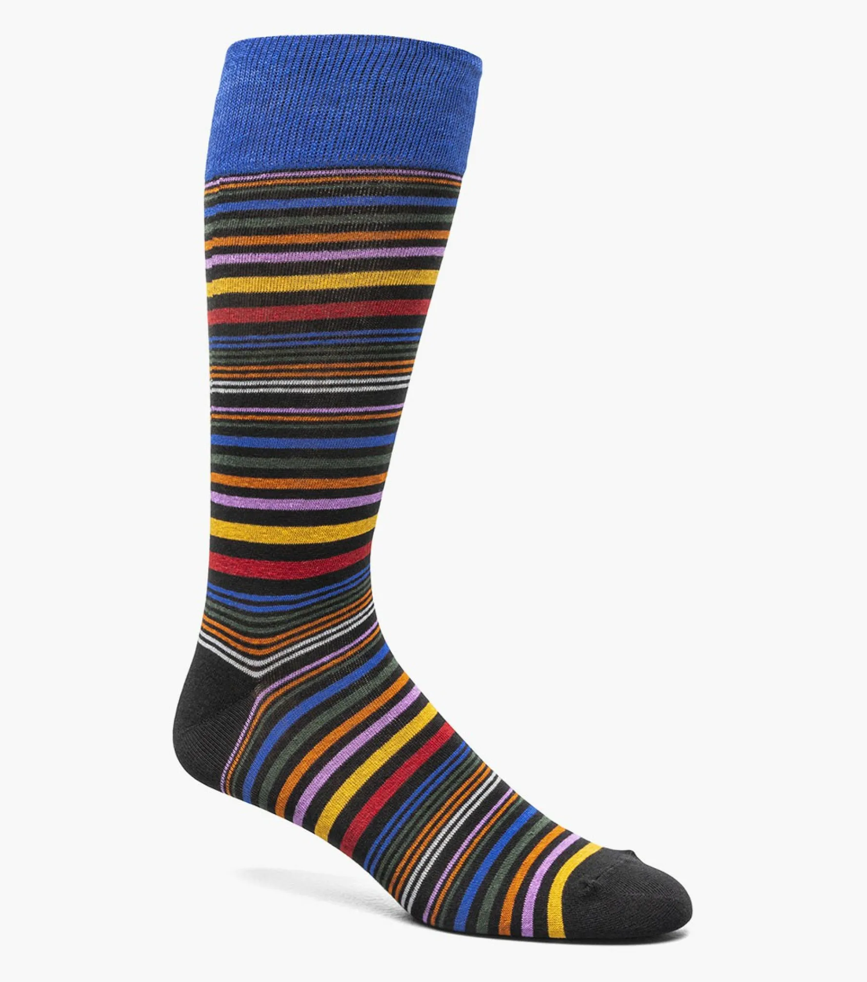 Stacy Adams Multi Stripe Men\\'S Crew Dress Sock