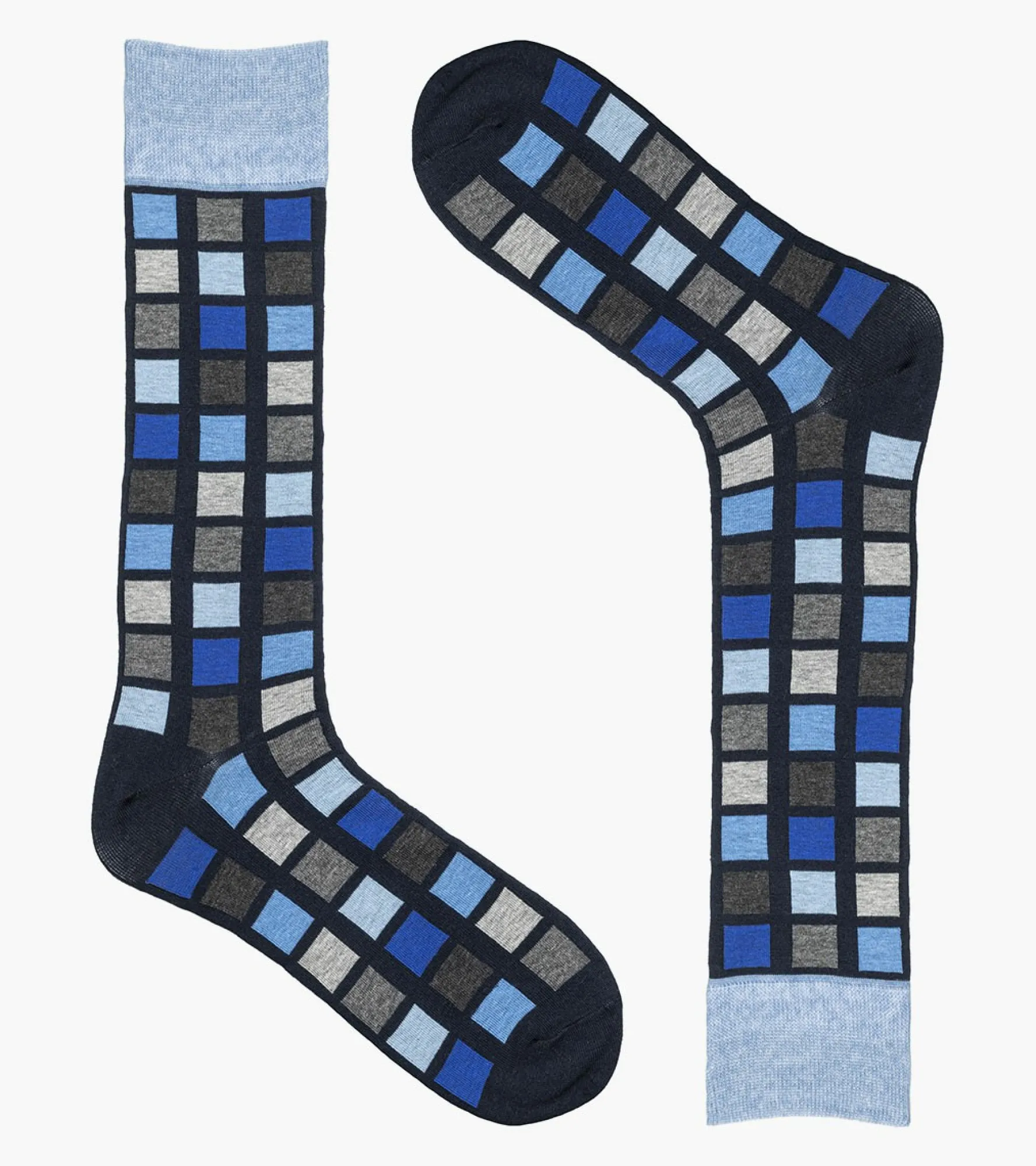 Stacy Adams Multi-Color Block Men\\'S Crew Dress Socks