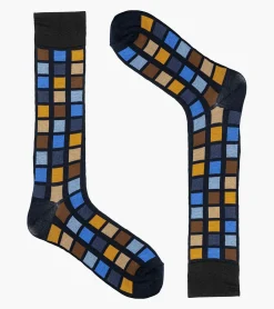 Stacy Adams Multi-Color Block Men\\'S Crew Dress Socks