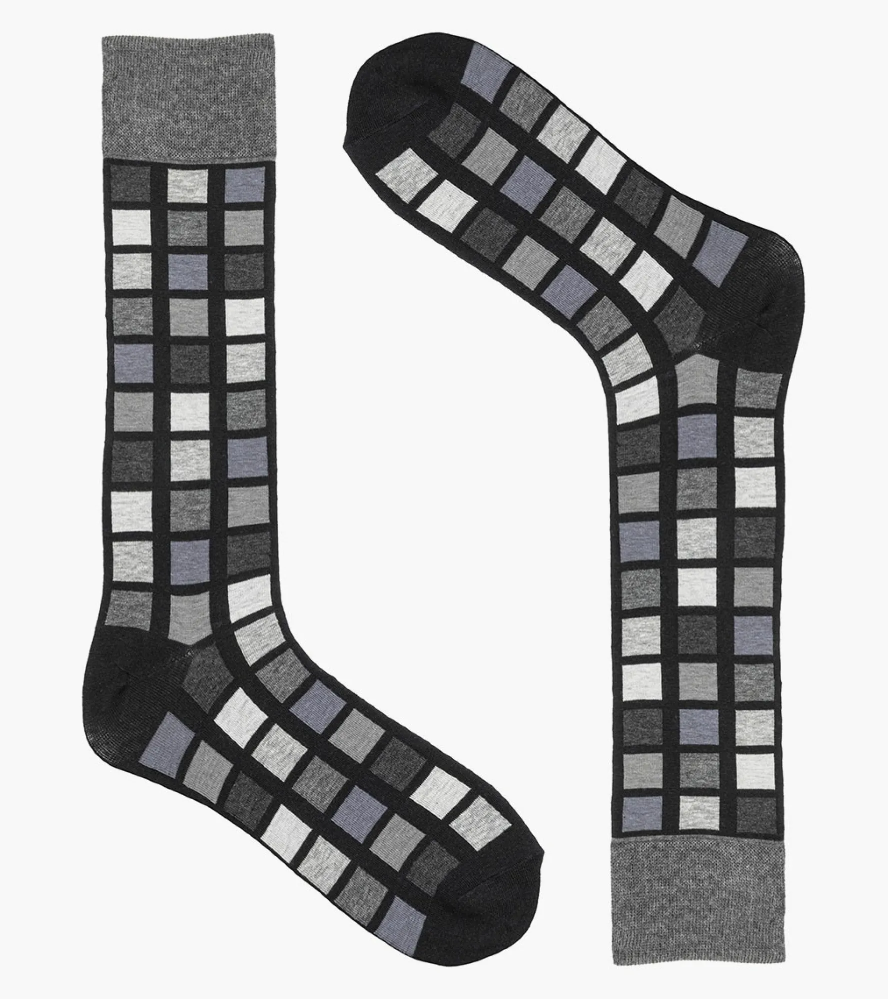 Stacy Adams Multi-Color Block Men\\'S Crew Dress Socks