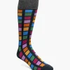 Stacy Adams Multi-Color Block Men\\'S Crew Dress Socks