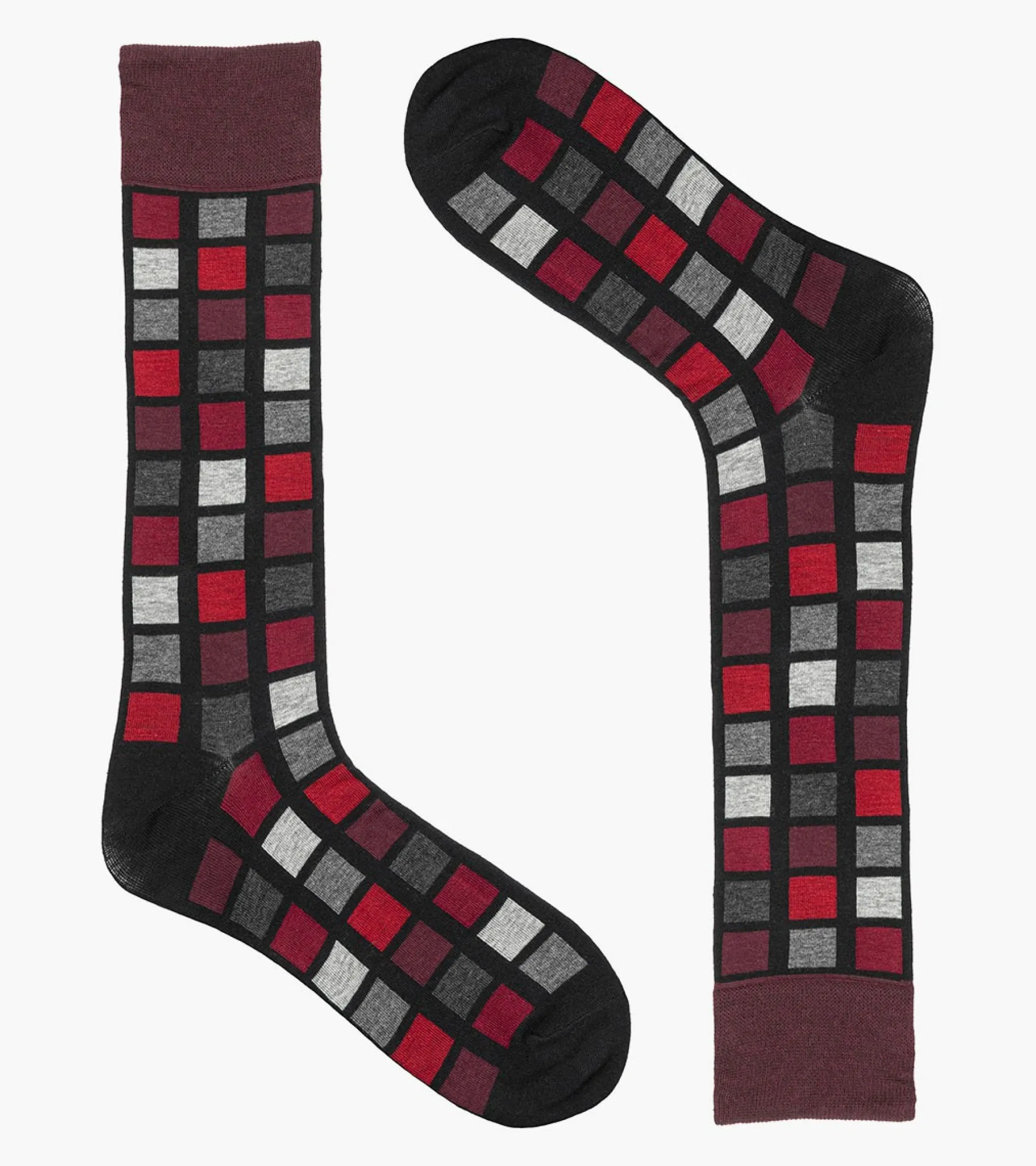 Stacy Adams Multi-Color Block Men\\'S Crew Dress Socks