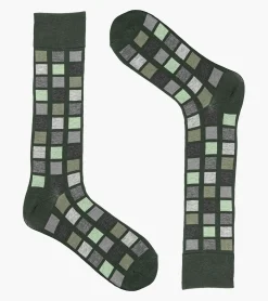 Stacy Adams Multi-Color Block Men\\'S Crew Dress Socks