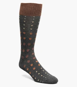 Stacy Adams Multi-Size Dots Men\\'S Crew Dress Socks