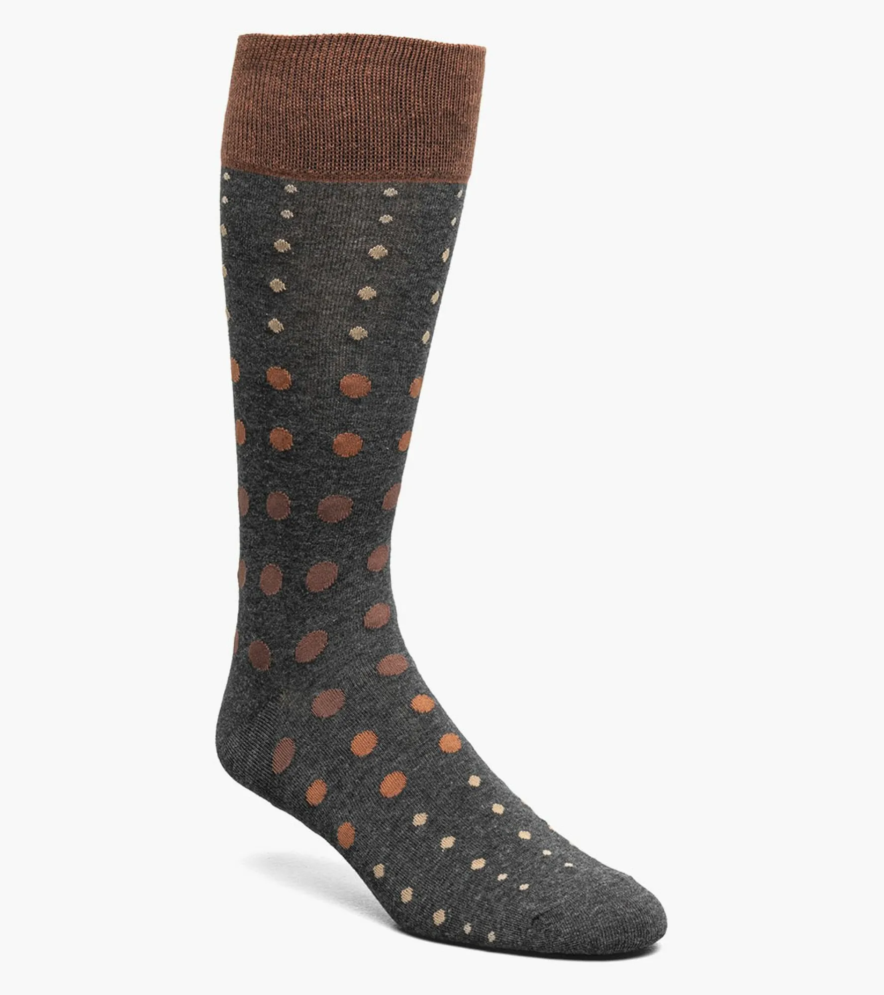 Stacy Adams Multi-Size Dots Men\\'S Crew Dress Socks
