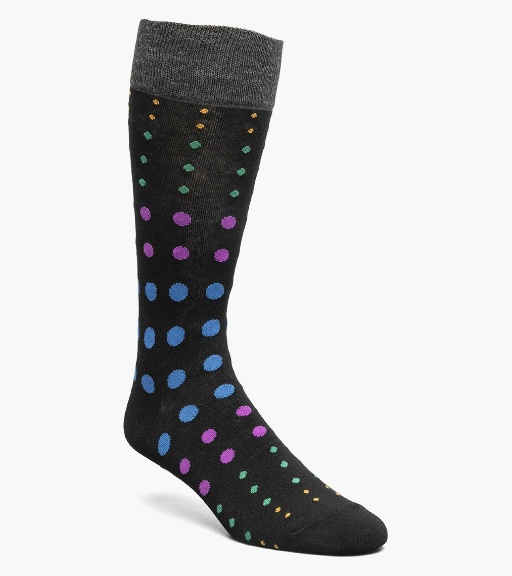 Stacy Adams Multi-Size Dots Men\\'S Crew Dress Socks