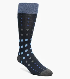 Stacy Adams Multi-Size Dots Men\\'S Crew Dress Socks