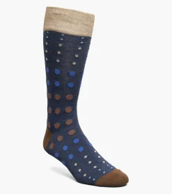 Stacy Adams Multi-Size Dots Men\\'S Crew Dress Socks