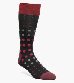 Stacy Adams Multi-Size Dots Men\\'S Crew Dress Socks