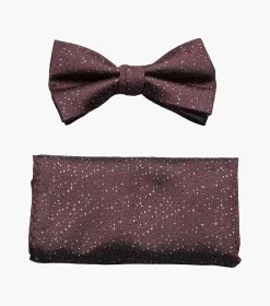 Stacy Adams Nolan Bow Tie & Hanky Set