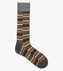 Stacy Adams Offset Stripe Men\\'S Crew Dress Socks