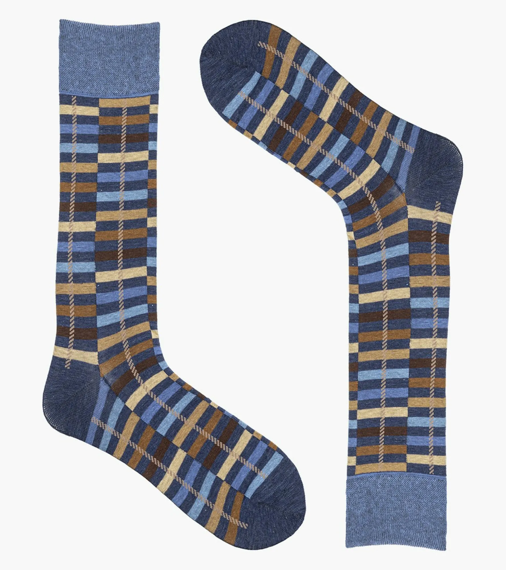 Stacy Adams Offset Stripe Men\\'S Crew Dress Socks