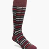 Stacy Adams Offset Stripe Men\\'S Crew Dress Socks
