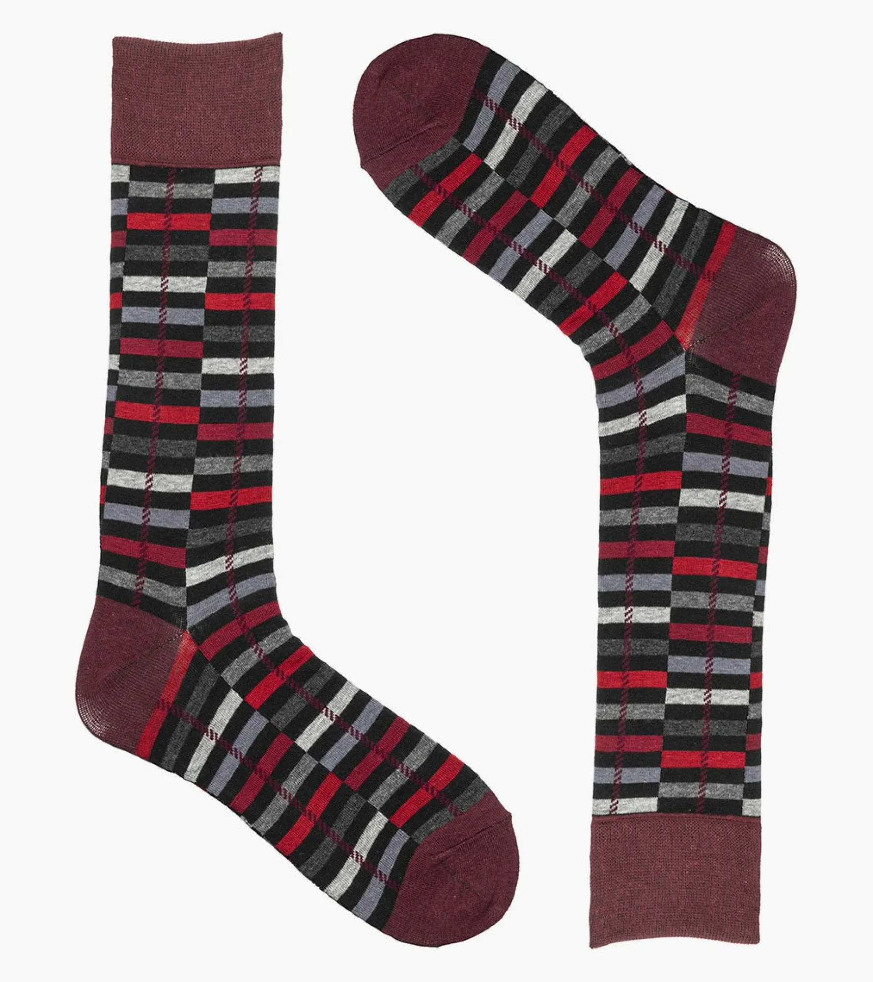 Stacy Adams Offset Stripe Men\\'S Crew Dress Socks