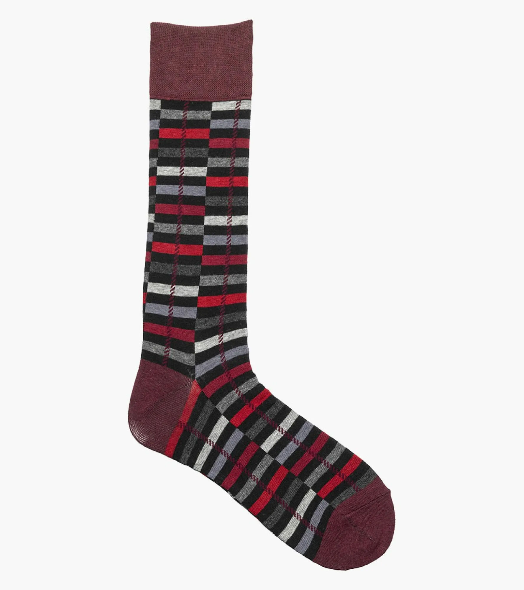Stacy Adams Offset Stripe Men\\'S Crew Dress Socks