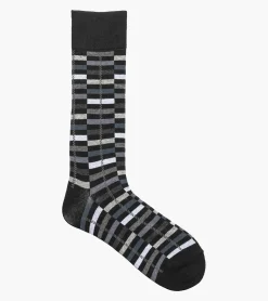 Stacy Adams Offset Stripe Men\\'S Crew Dress Socks