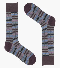 Stacy Adams Offset Stripe Men\\'S Crew Dress Socks