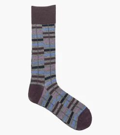 Stacy Adams Offset Stripe Men\\'S Crew Dress Socks
