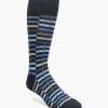 Stacy Adams Offset Stripe Men\\'S Crew Dress Socks