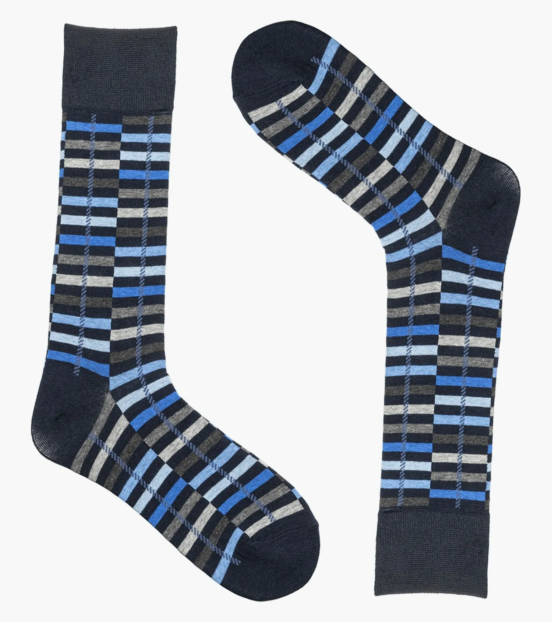 Stacy Adams Offset Stripe Men\\'S Crew Dress Socks