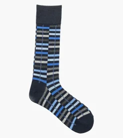 Stacy Adams Offset Stripe Men\\'S Crew Dress Socks