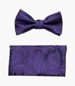 Stacy Adams Oliver Bow Tie & Hanky Set