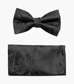 Stacy Adams Oliver Bow Tie & Hanky Set
