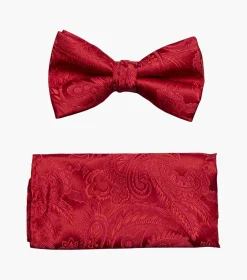 Stacy Adams Oliver Bow Tie & Hanky Set