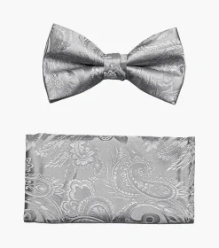 Stacy Adams Oliver Bow Tie & Hanky Set