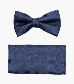 Stacy Adams Oliver Bow Tie & Hanky Set