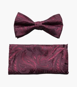 Stacy Adams Oliver Bow Tie & Hanky Set